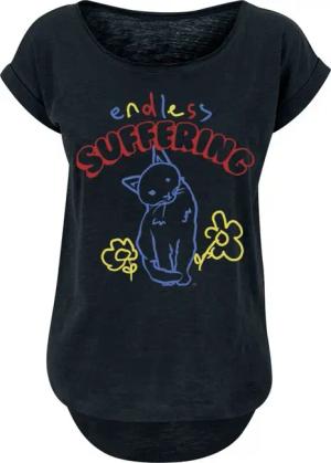 Goodie Two Sleeves T-Shirt - Endless Suffering - S bis XXL - für Damen - Größe L - schwarz