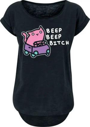 Goodie Two Sleeves T-Shirt - Beep Beep Bitch - S bis XL - für Damen - Größe M - schwarz