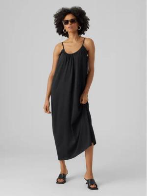 Vero Moda Sommerkleid Luna 10286077 Schwarz Regular Fit