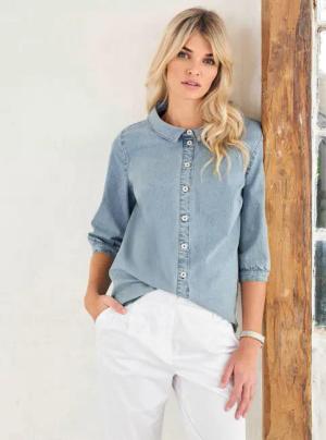 Jeansbluse
