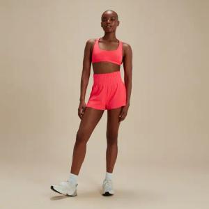 FLU3NTE Shorts mit hoher Taille Orange
