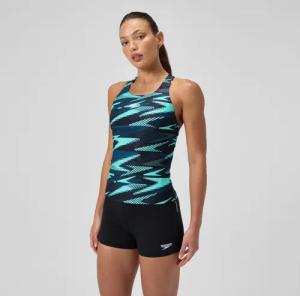 HyberBoom Tankini Schwarz/Türkis für Damen