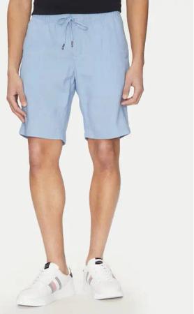 Tommy Hilfiger Stoffshorts Harlem MW0MW37804 Blau Regular Fit