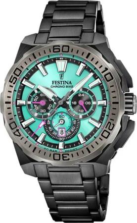 Festina Chronograph Chrono Bike Spezial Edition - 45,5 mm, Edelstahlarmband, sportlich F20731/3