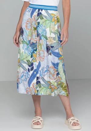 bianca Sommerrock KINA mit coolem Allover-Print in Trendfarben
