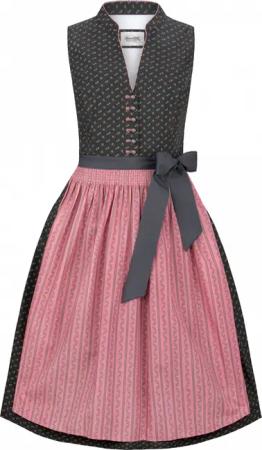 Dirndl Hannah (dunkelgrau, Gr. 32) von Stockerpoint Heimatgwand für Damen, 100% Baumwolle