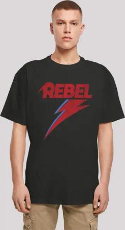 F4NT4STIC T-Shirt "David Bowie Rock Music Band Distressed Rebel", Print