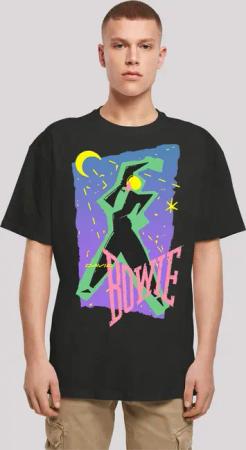 F4NT4STIC T-Shirt "David Bowie Rock Music Band Moonlight Dance", Print