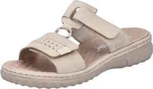 Rieker Pantolette, Sommerschuh, Strandschuh mit regulierbaren Klettverschlüssen