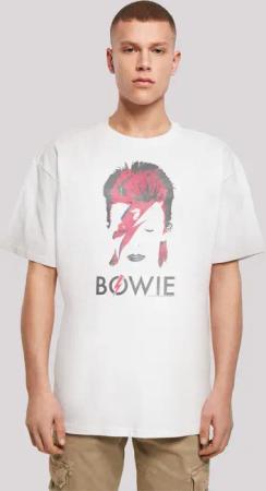 F4NT4STIC T-Shirt "David Bowie Aladdin Sane Distressed", Print