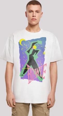 F4NT4STIC T-Shirt "David Bowie Rock Music Band Moonlight Dance", Print