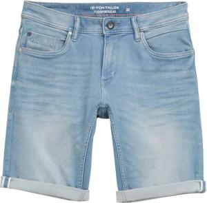 TOM TAILOR Herren TTJOSH REGULAR Jeans Shorts mit Superstretch, blau, Uni, Gr. 34