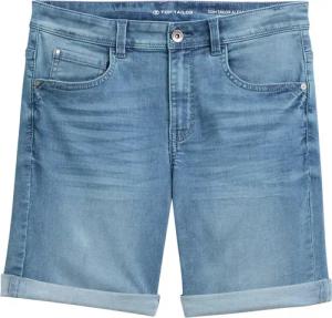 TOM TAILOR Damen TTALEXA Slim Bermuda Jeans Shorts, blau, Uni, Gr. 30
