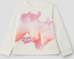 s.Oliver Sweatshirt Sweatshirt mit Grafik-Print