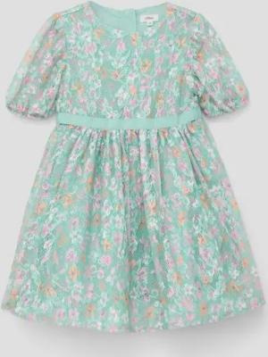 s.Oliver Minikleid Festliches Spitzenkleid mit Unterrock Spitze