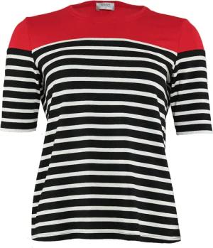 Seidel Moden T-Shirt, mit Colorblocking und Streifenmuster, MADE IN GERMANY