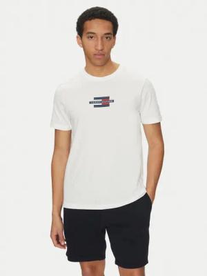 Tommy Hilfiger T-Shirt Flag Box MW0MW38636 Weiß Regular Fit