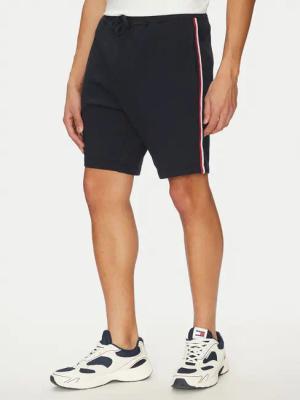Tommy Hilfiger Stoffshorts Global Stripe MW0MW39255 Dunkelblau Regular Fit