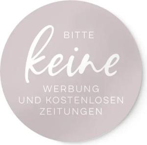 NORDEULE Aufkleber Keine Werbung & (keine) kostenlosen Zeitungen, (im 2er Set), Wetterfest und UV-beständig