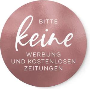 NORDEULE Aufkleber Keine Werbung & (keine) kostenlosen Zeitungen, (im 2er Set), Wetterfest und UV-beständig