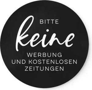 NORDEULE Aufkleber Keine Werbung & (keine) kostenlosen Zeitungen, (im 2er Set), Wetterfest und UV-beständig