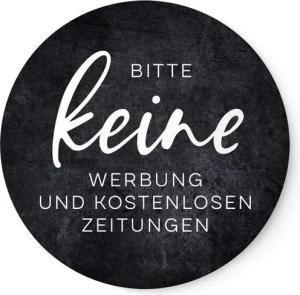 NORDEULE Aufkleber Keine Werbung & (keine) kostenlosen Zeitungen, (im 2er Set), Wetterfest und UV-beständig