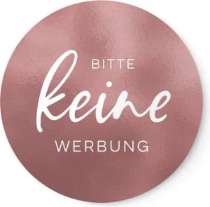 NORDEULE Aufkleber Keine Werbung im 2er Set, Wetterfest und UV-beständig für den Briefkasten