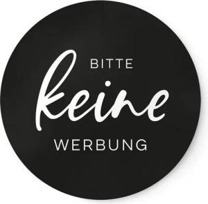 NORDEULE Aufkleber Keine Werbung im 2er Set, Wetterfest und UV-beständig für den Briefkasten