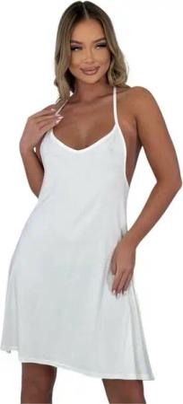 Mississhop Sommerkleid Kleid Trägerkleid mit offenem Rücken M. Hera