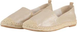 TOM TAILOR Damen Flache Espadrilles in Glanz-Optik, gold, Uni, Gr. 38