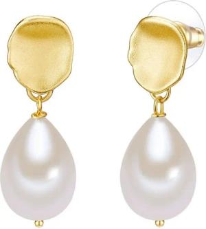 Lulu & Jane Perlenohrringe gelbgold