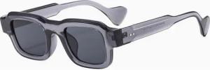 YRIIOMO Sonnenbrille Retro Sonnenbrille mit UV380 Schutz, rechteckiges Design, leichtes (Gestell und bequeme Passform für stilvolle Alltagslooks und optimalen, Sonnenschutz)