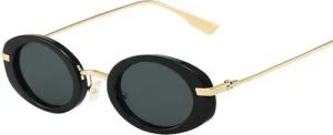 YRIIOMO Sonnenbrille Retro Sonnenbrille mit ovalem Design, UV380 Schutz, ideal für modische Alltagslooks und Outdoor Aktivitäten