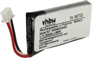 vhbw passend für Sennheiser DW Office, DW Pro 1, DW Office ML, D10, DW Akku Li-Polymer 200 mAh