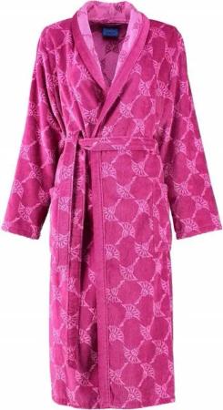 JOOP! Bademantel JOOP! Bademantel Damen Schalkragen Cornflower allover 1645-22 Cassis, Schalkragen, Gürtel, Velours-Qualität