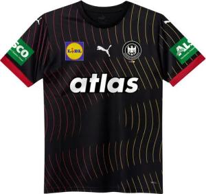 PUMA Kurzarmshirt DHB Away Jersey SS25 with GREY DAWN HEATHER-PUMA WHITE-T