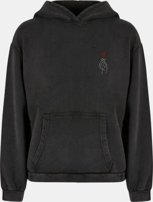 Merchcode Ladies K Heart Acid Washed Oversized Hoody