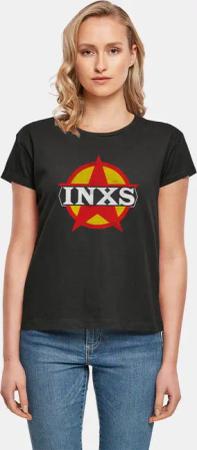 Merchcode Ladies INXS - Circle Star Logo Box Tee