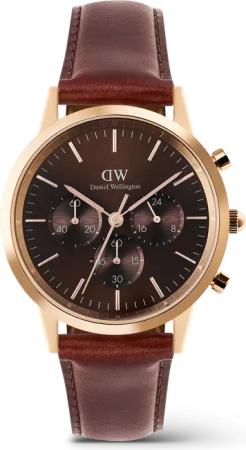 Daniel Wellington DW Uhr Iconic Chronograph St Mawes Amber RG 42mm Rose Gold