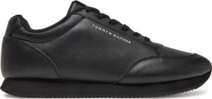 Tommy Hilfiger Sneakers Lo Runner Pu Mix FM0FM05419 Schwarz