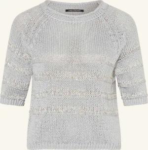 LUISA CERANO Strickshirt mit Leinen und Glitzergarn