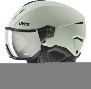 uvex Instinct Visor Skihelm (59-61 cm, 90 oxid green matt)