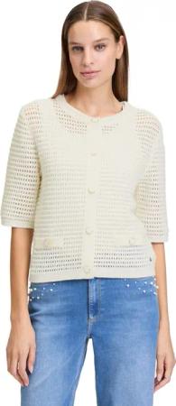 Betty&Co Strickjacke "Betty & Co Sommer-Strickjacke mit Knopfleiste", Struktur