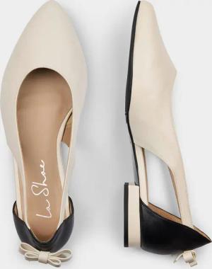 Pumps - weiß / schwarz - Gr. 39 von Goldner Fashion