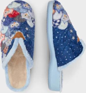 Pantoffel - blau / gemustert - Gr. 41 von Goldner Fashion