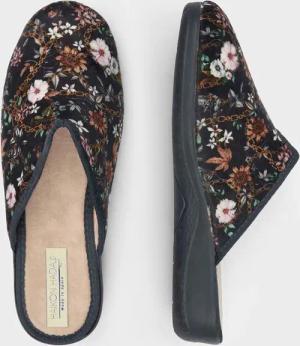 Pantoffel - grau / gemustert - Gr. 39 von Goldner Fashion