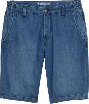 TOM TAILOR Herren TTMARVIN STRAIGHT ULTRALIGHT Jeans Shorts, blau, Uni, Gr. 40
