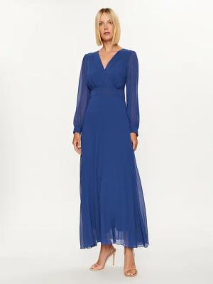 Rinascimento Abendkleid CFC0116005003 Dunkelblau Regular Fit