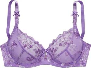 LASCANA Bügel-BH mit transparenter Stickerei-Spitze, Dessous