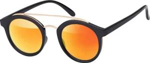 BEZLIT Eyewear Retrosonnenbrille Deppelsteg Designer Sonnenbrille (1-St) mit schwarzen Linsen